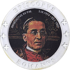 Vatican, Medal, Le Pape Benoit XV, Silver Plated Copper, MS(65-70)