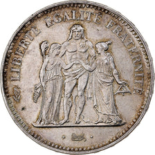 France, 50 Francs, Hercule, 1974, Avers 20 francs, Silver, AU(50-53)