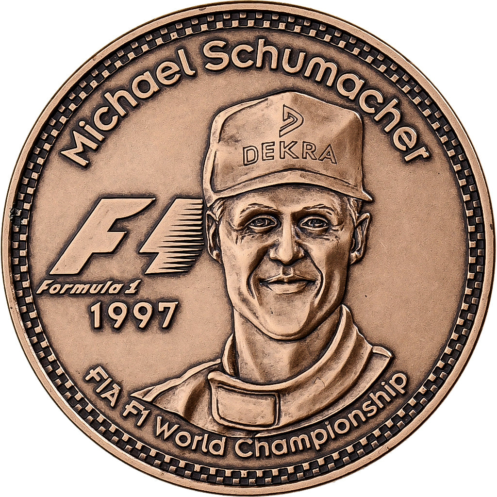 Deutschland, 10 Euro, F1 Pilots, Michael Schumacher, 1997, Bronze, STGL