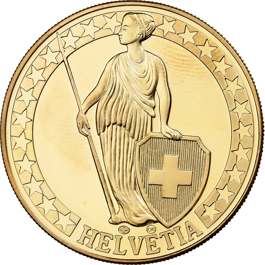 Zwitserland, Medaille, Lago di Vogorno, Copper-Nickel Gilt, FDC