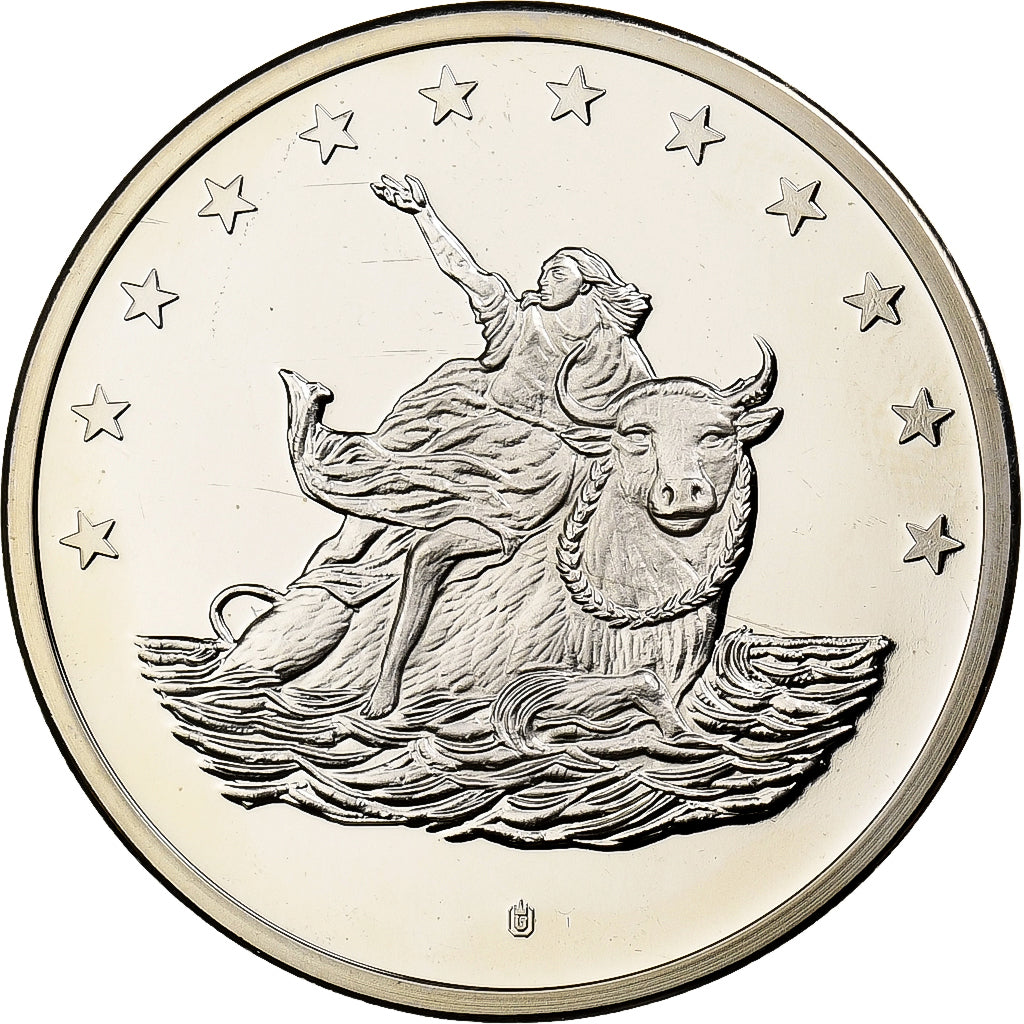 Niemcy, medal, 10 Euro Europa, 1998, Srebro platerowane miedzią, MS(65-70)