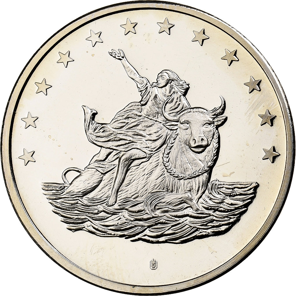 Niemcy, medal, 10 Euro Europa, 1998, Srebro platerowane miedzią, MS(64)