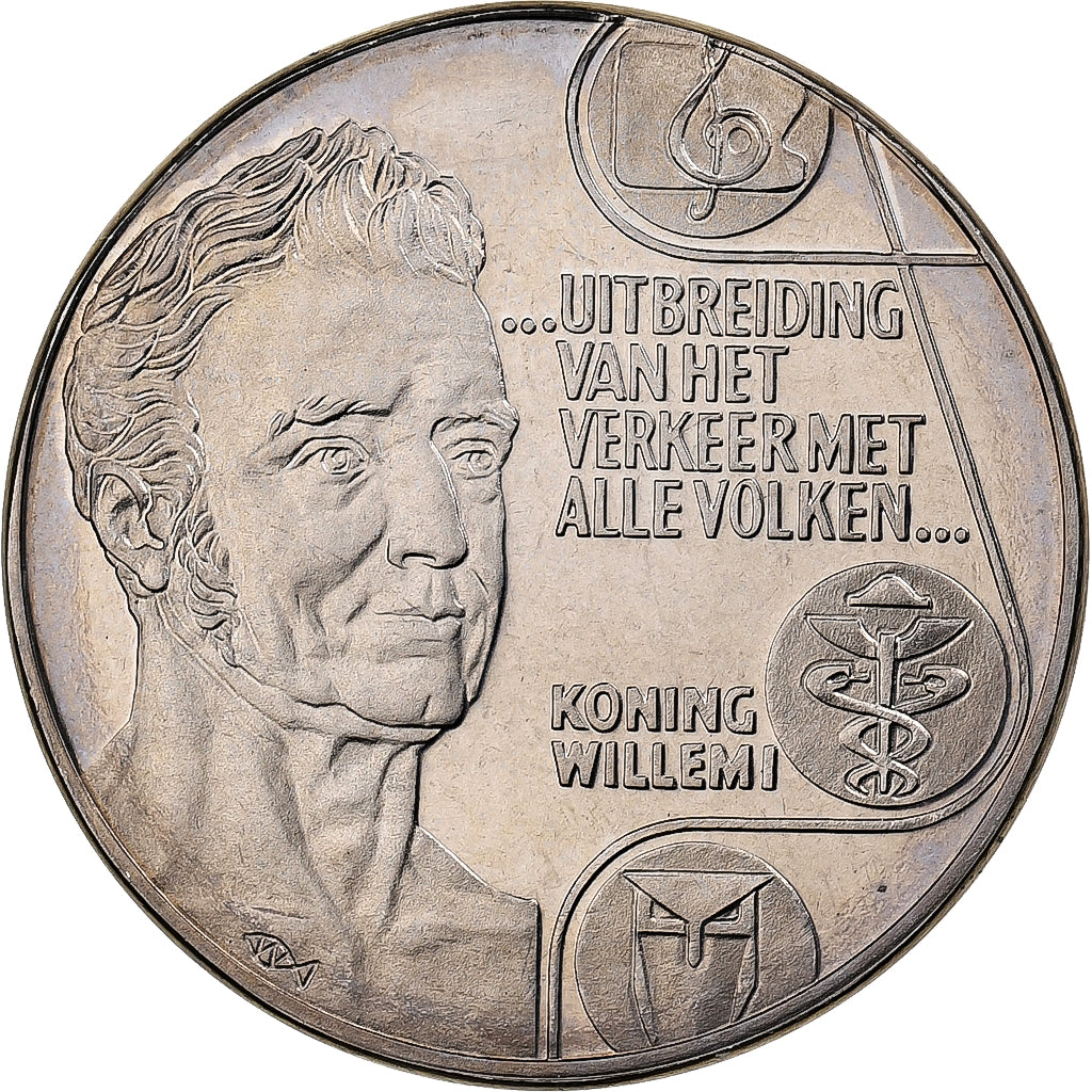 Nederland, 10 Ecu, 1992, Koning Willem I, Cupro-nikkel, FDC