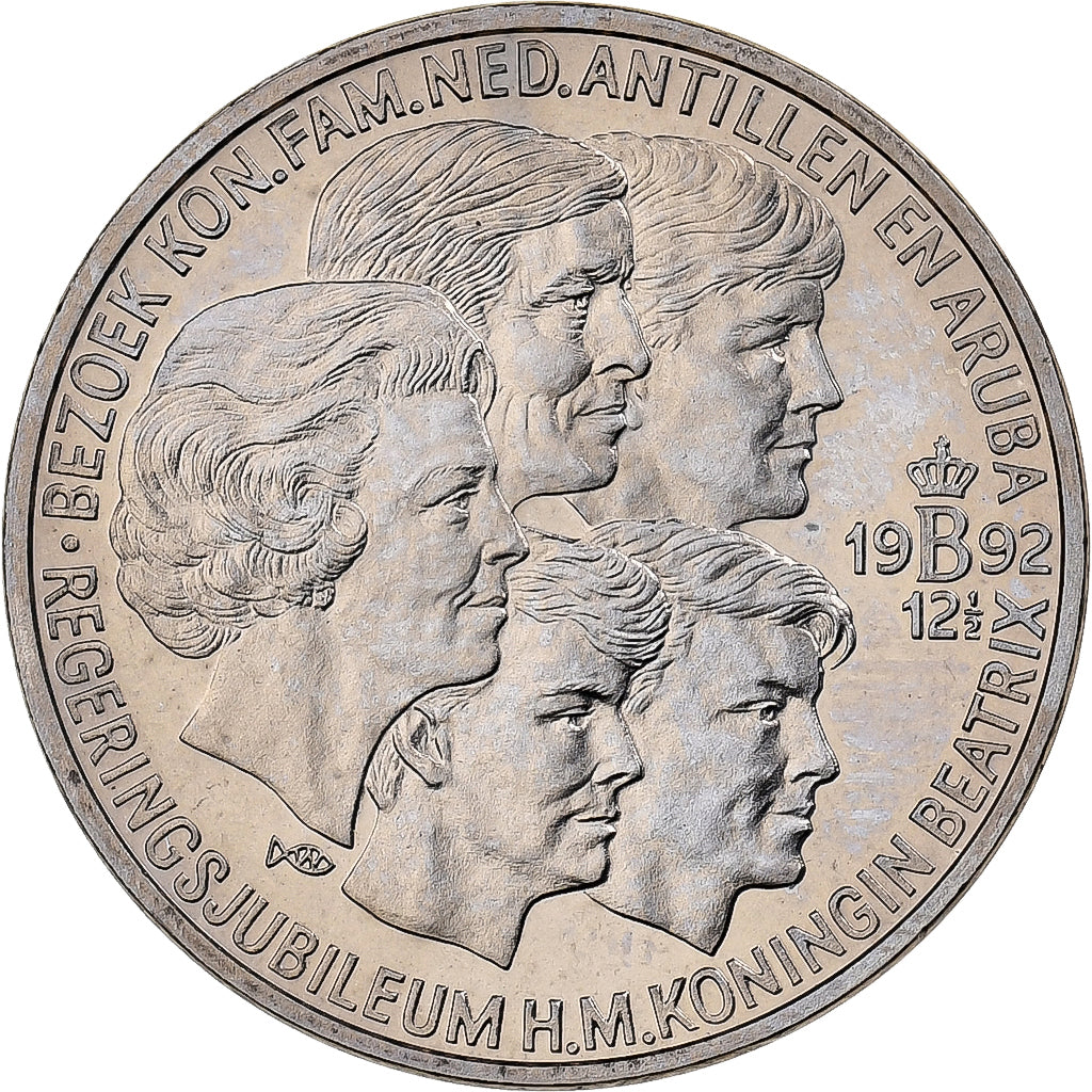 Pays-Bas, 2 1/2 Ecu, Jubileum Beatrix, 1992, Cupro-nickel, FDC