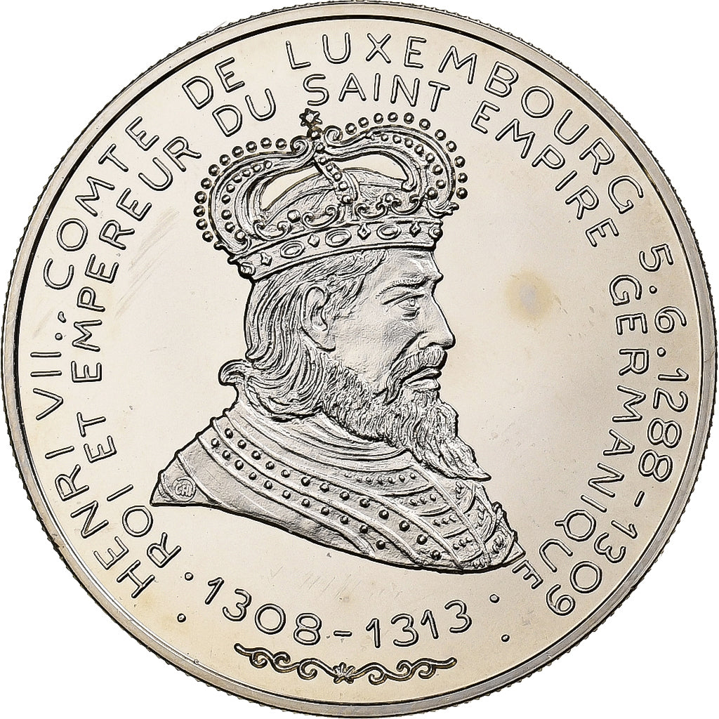 Luxembourg, 5 Ecu, Henri VII, Comte de Luxembourg, 1993, Copper-nickel