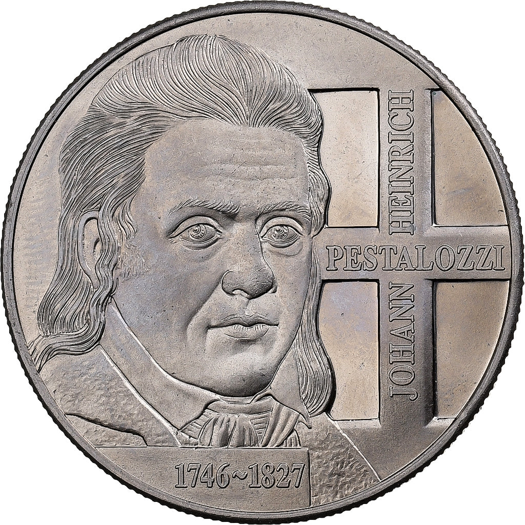 Switzerland, Medal, Enrico Pestalozzi, Copper-nickel, MS(63)