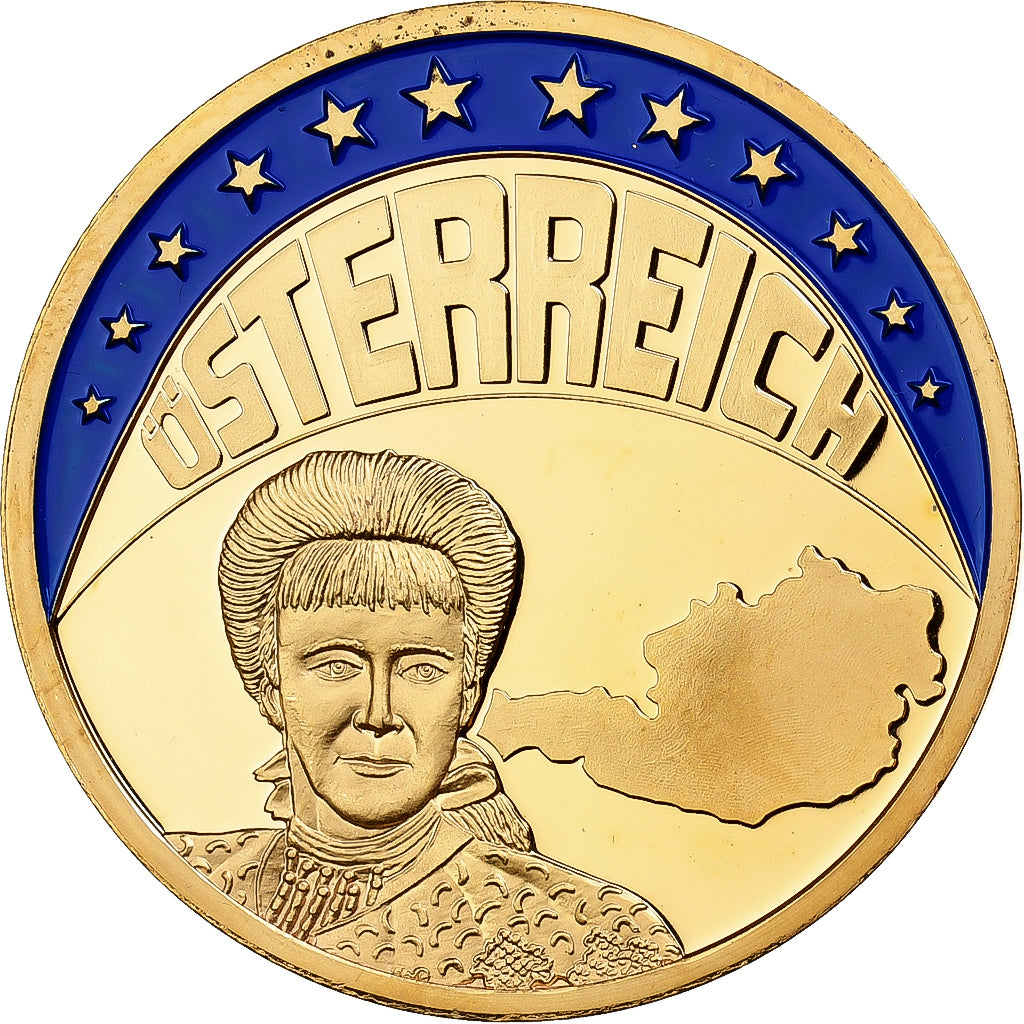 Autriche, Médaille, Ecu Europa, 1997, Copper Gilt, FDC