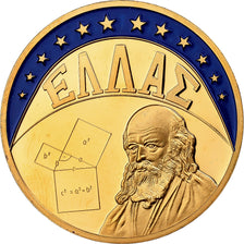 Greece, Medal, Ecu Europa, 1994, Copper Gilt, MS(65-70)