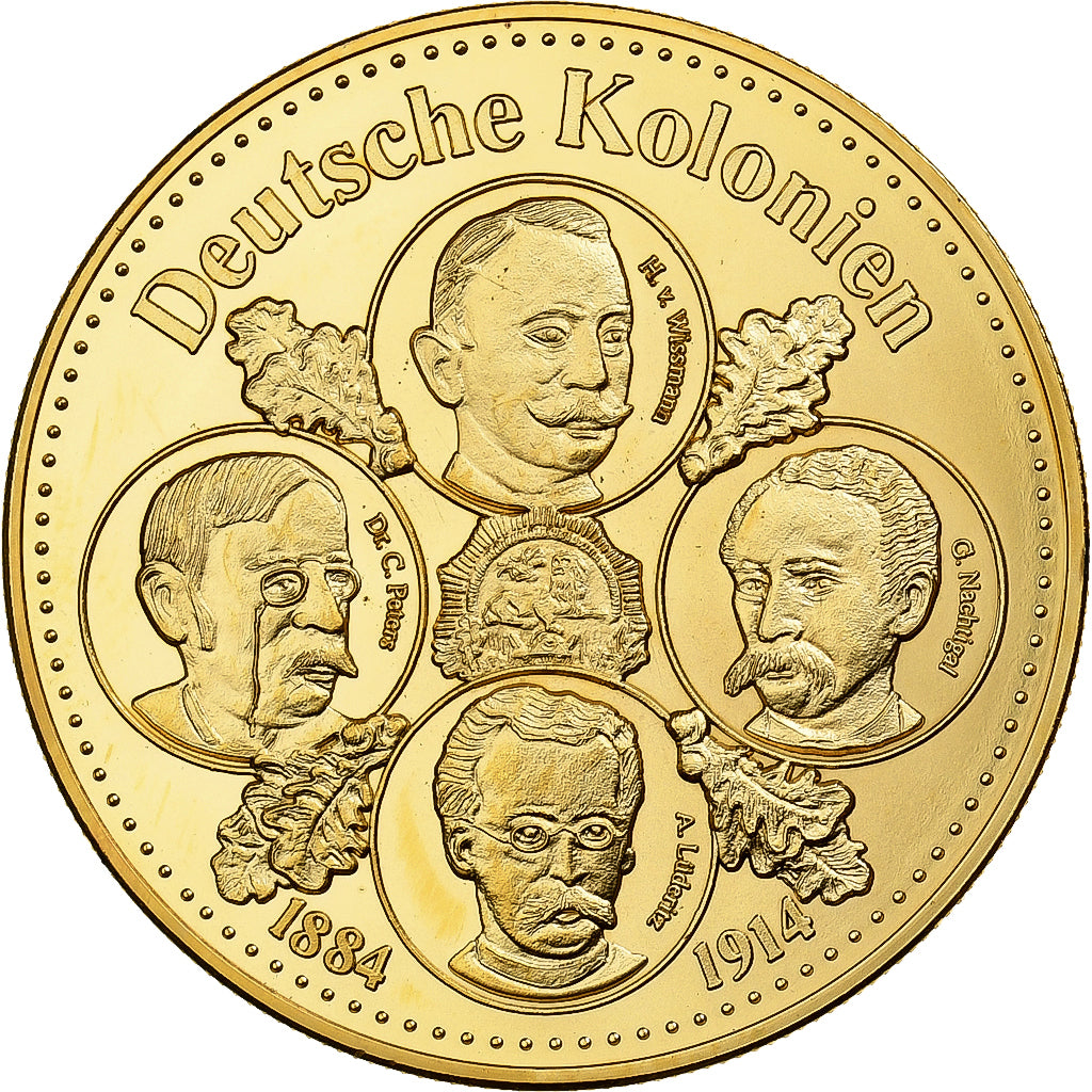 Deutschland, Medaille, Deutsche Kolonien, Copper-Nickel Gilt, STGL