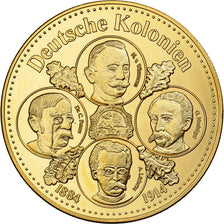 Deutschland, Medaille, Deutsche Kolonien, Copper-Nickel Gilt, STGL