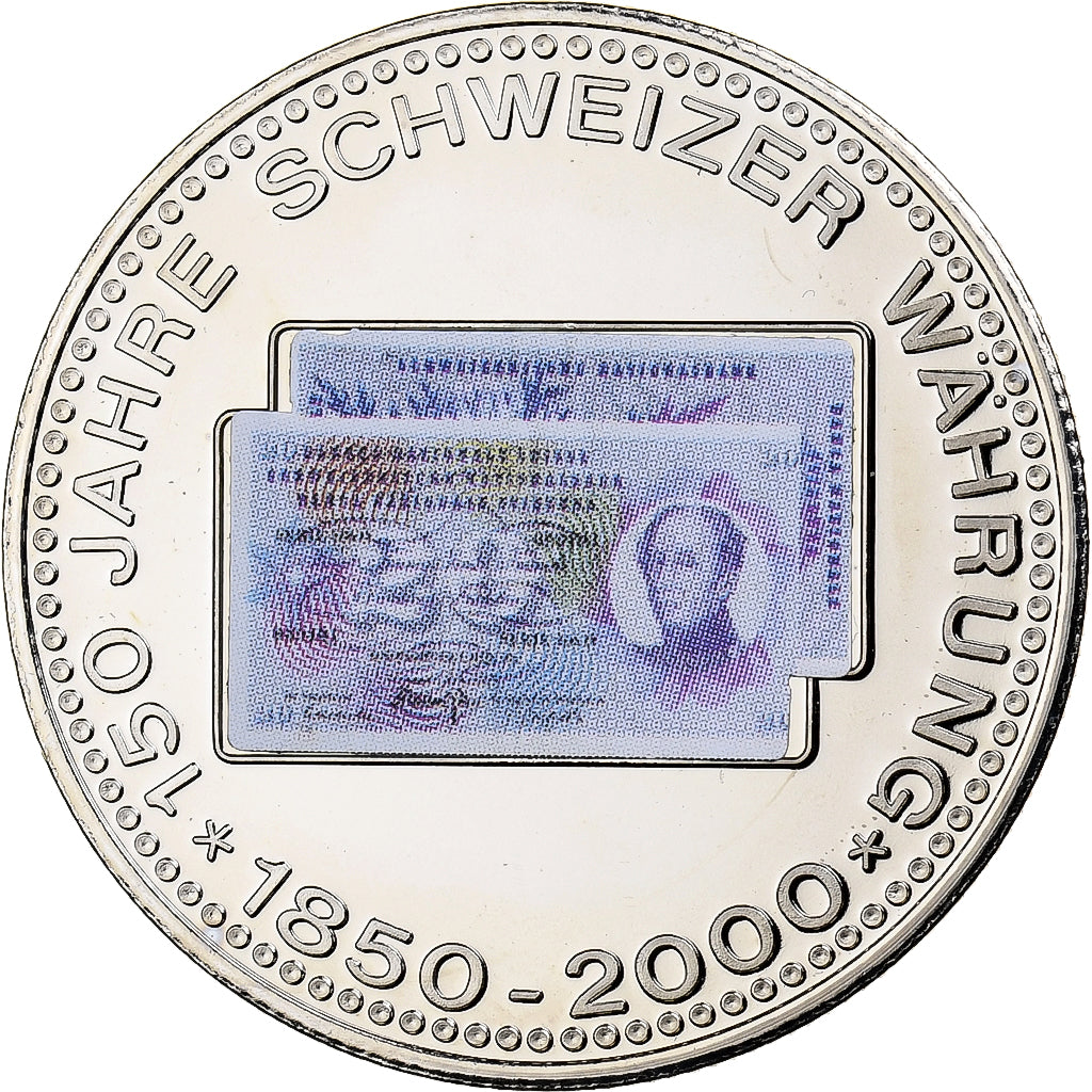 Svizzera, medaglia, 150 Ans de la Monnaie Suisse, 2000, Rame-nichel, FDC
