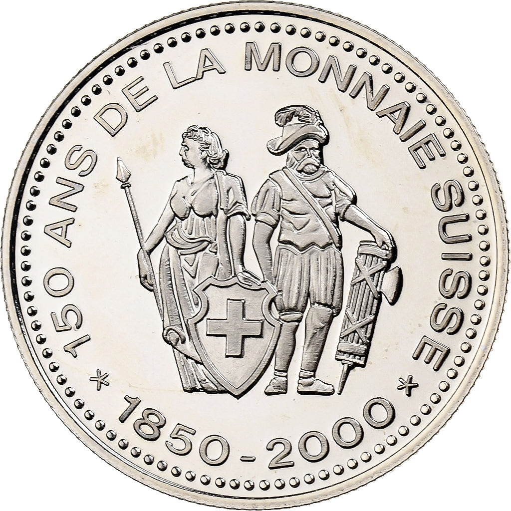 Svizzera, medaglia, 150 Ans de la Monnaie Suisse, 2000, Rame-nichel, FDC