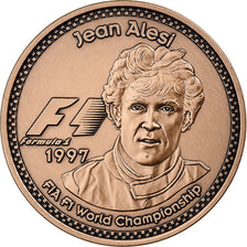 France, 10 Euro, F1 Pilots, Jean Alesi, 1997, Bronze, MS(65-70)