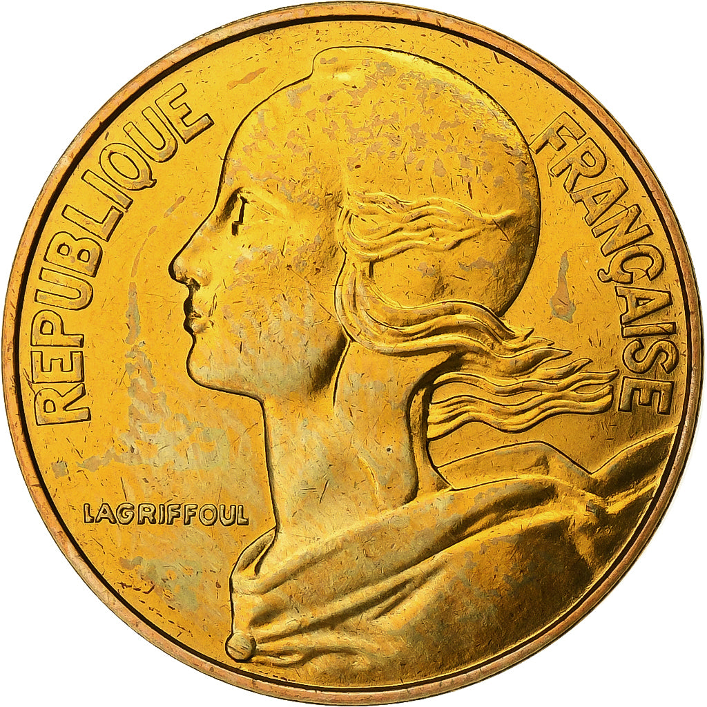 Francia, 20 Centimes, Marianne, 1980, Paris, Lagriffoul, Aluminio - bronce, FDC