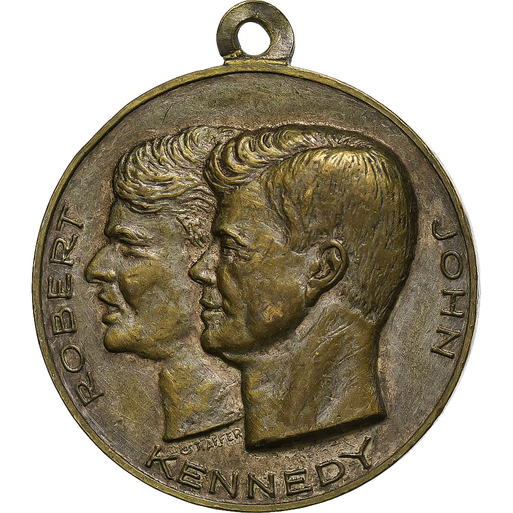 United States of America, Medal, Robert et John Kennedy, Jean XXIII, Silvered