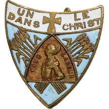França, Broche, Jeanne d'Arc, Vive Labeur, Latão, Souvenirs et Patrimoine