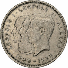 Belgium, 10 Francs-10 Frank, Deux / Twee Belgas, 1930, Nickel, EF(40-45)