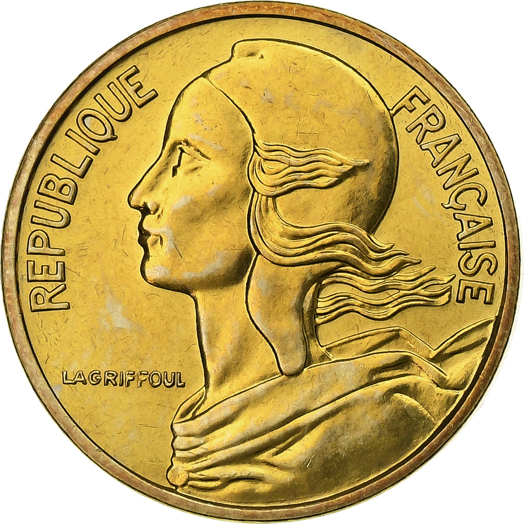 Francia, 5 Centimes, Marianne, 1980, Paris, Lagriffoul, Alluminio-bronzo, FDC