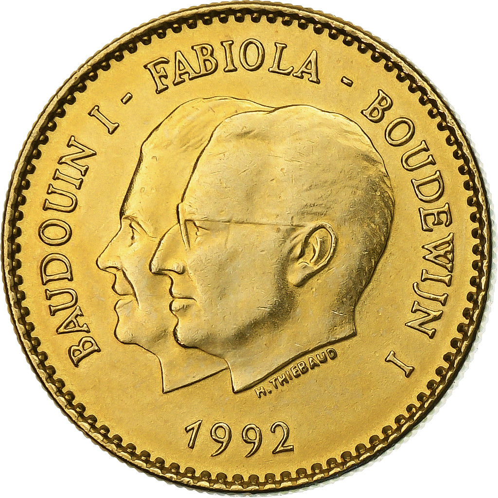 Bélgica, medalla, Ecu Europa, 1992, Aluminio y cuproníquel, FDC