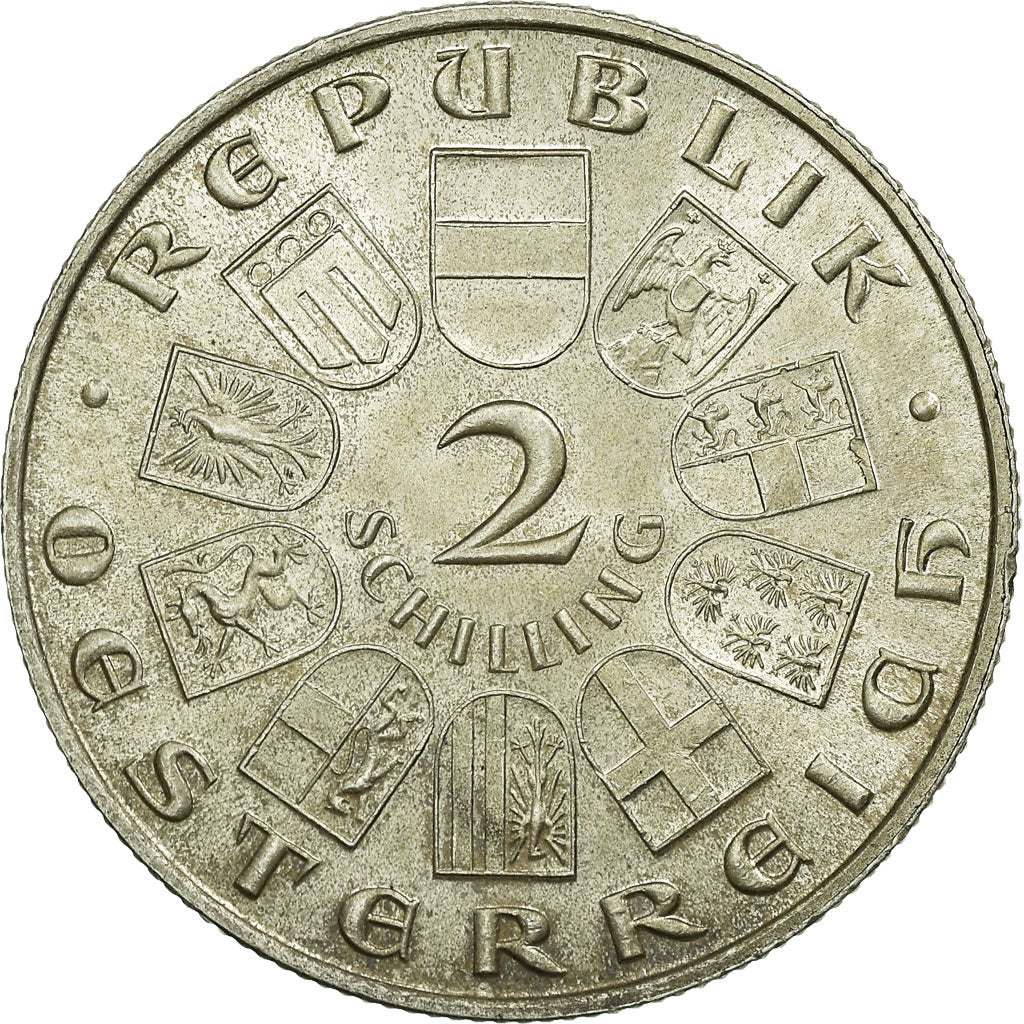 Coin, Austria, 2 Schilling, 1932, MS(60-62), Silver, KM:2848