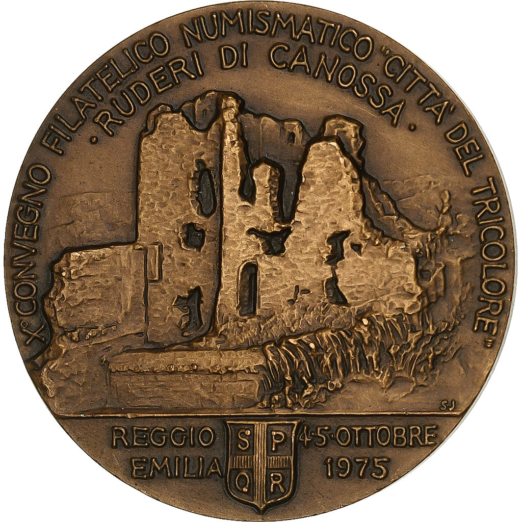 Italy, Medal, Naborre Campanini, X Convegno Filatelico Numismatico citta del