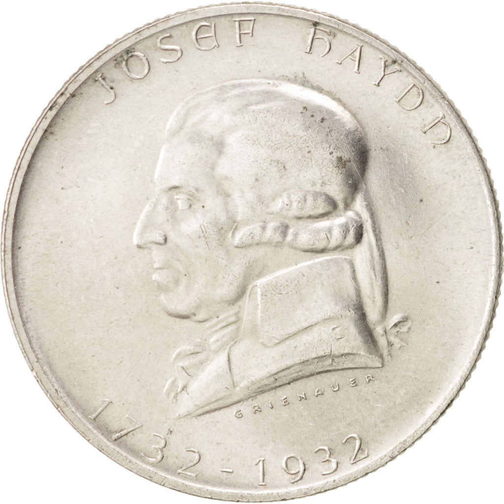 Monnaie, Autriche, 2 Schilling, 1932, SPL, Argent, KM:2848
