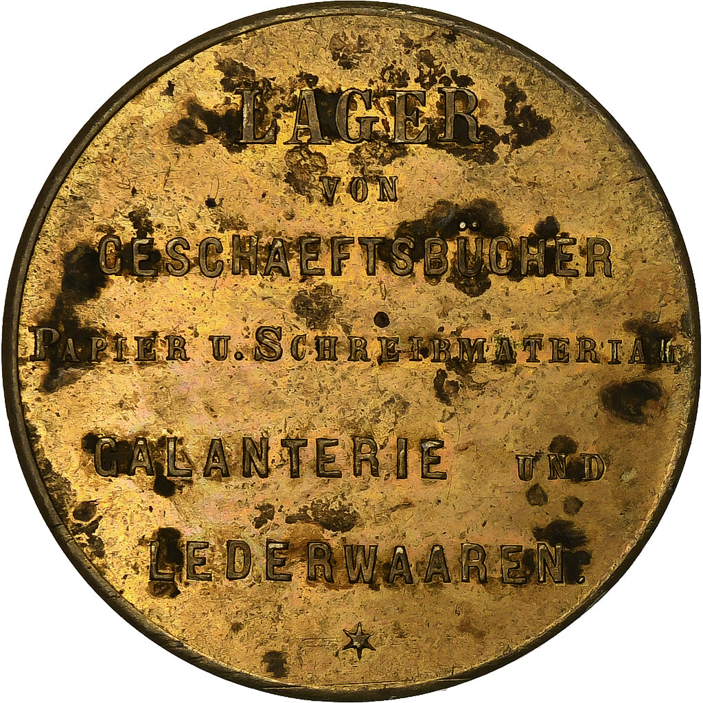 Alemania, zeton, Ernst Stiemcke, Stechbahn 3, Berlin, Latón, MBC