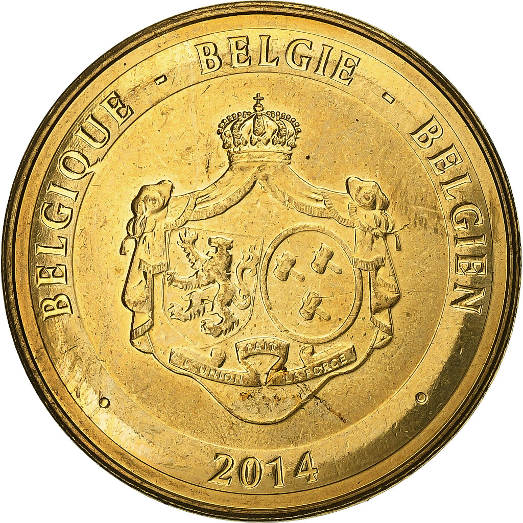 Bélgica, medalha, Mathilde et Philippe, 2014, Cuproníquel Alumínio, MS(60-62)