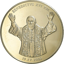 Vatican, Medal, Le Pape Benoit XVI, Religions & beliefs, 2005, MS(63), Copper