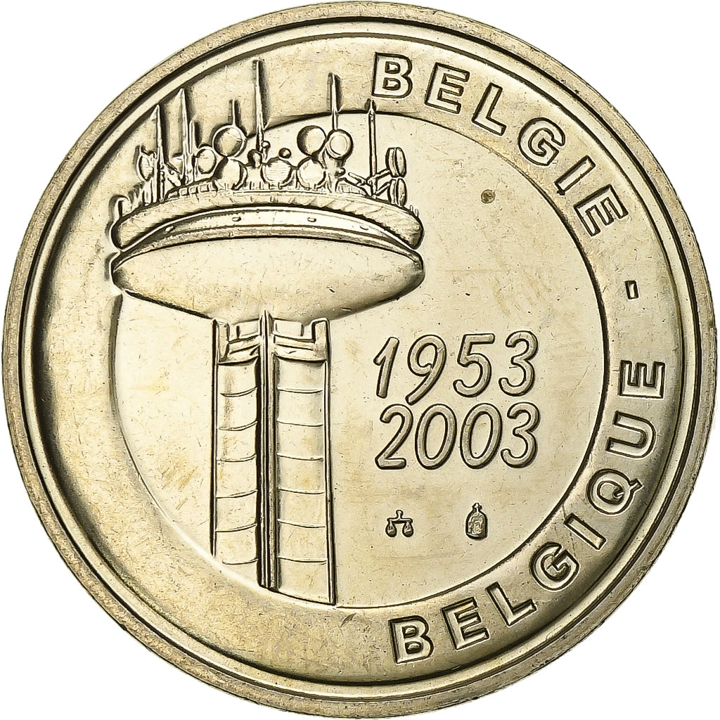 Belgium, Medal, Television, 2003, Copper-nickel Aluminium, MS(63)