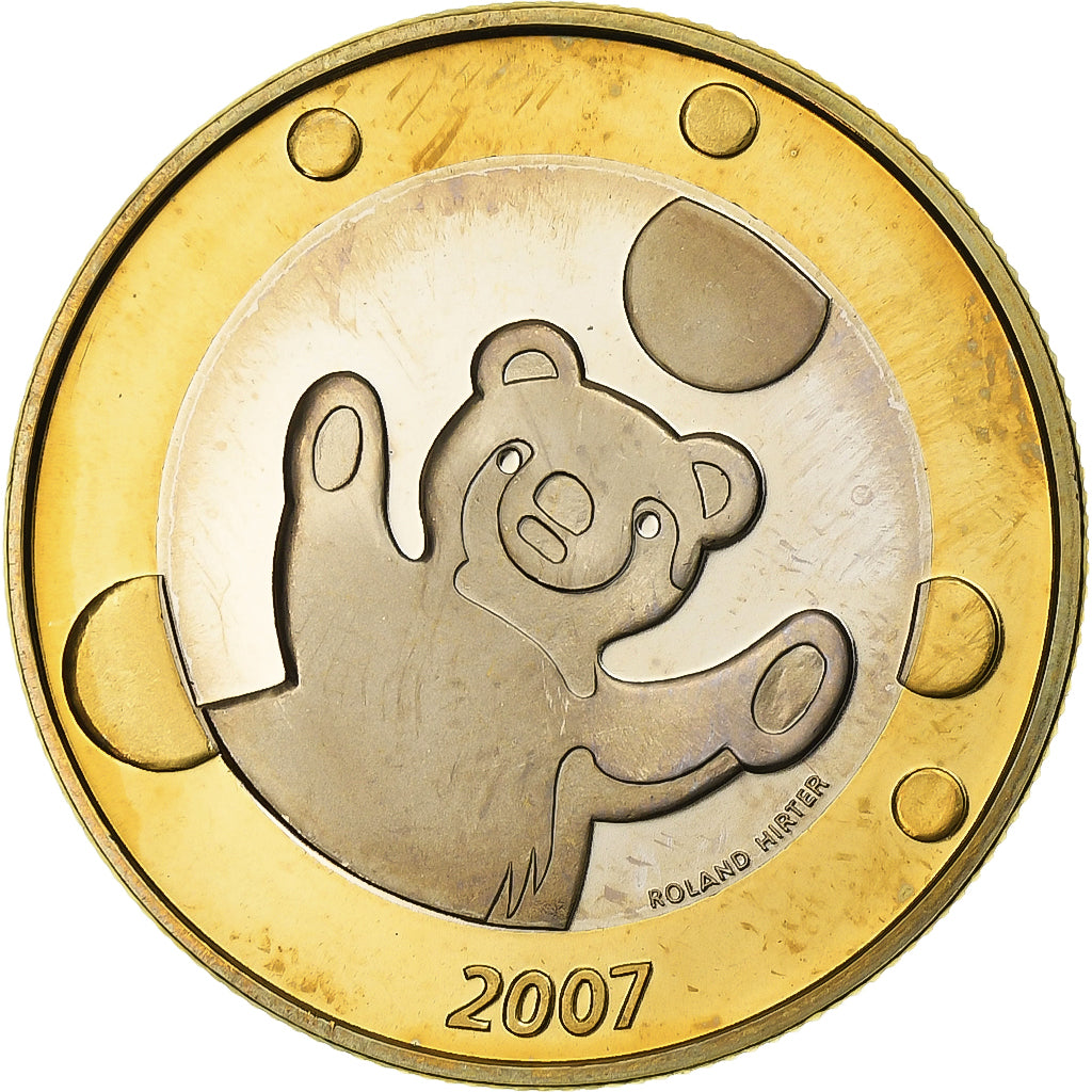 Switzerland, Medal, Swissmint, Jeu de Monnaies Baby, 2007, Bi-Metallic, Roland