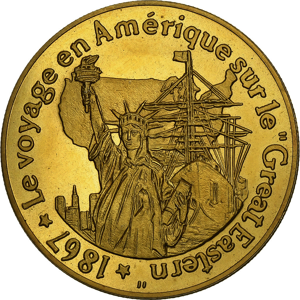 Francia, medaglia, Voyage en Amérique sur le 