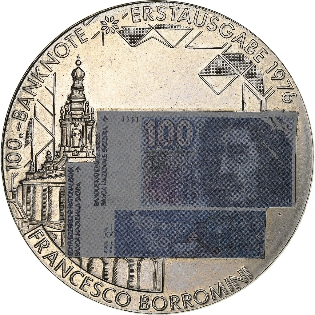 Zwitserland, Medaille, Confédération Helvétique, Billet de 100 Francs