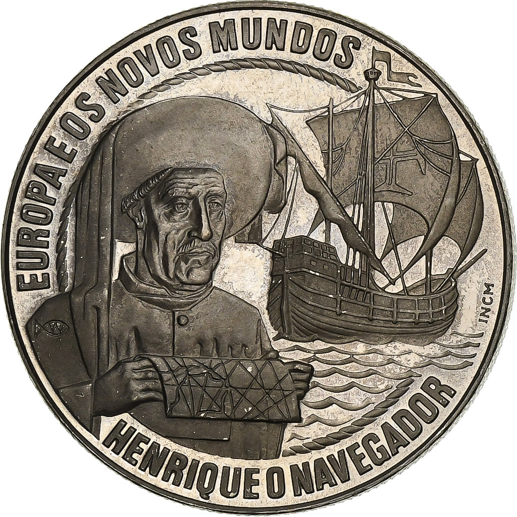 Portugal, medalha, 1991, Cobre-níquel, 2 1/2 ECU 1991 Henrique o Navegador