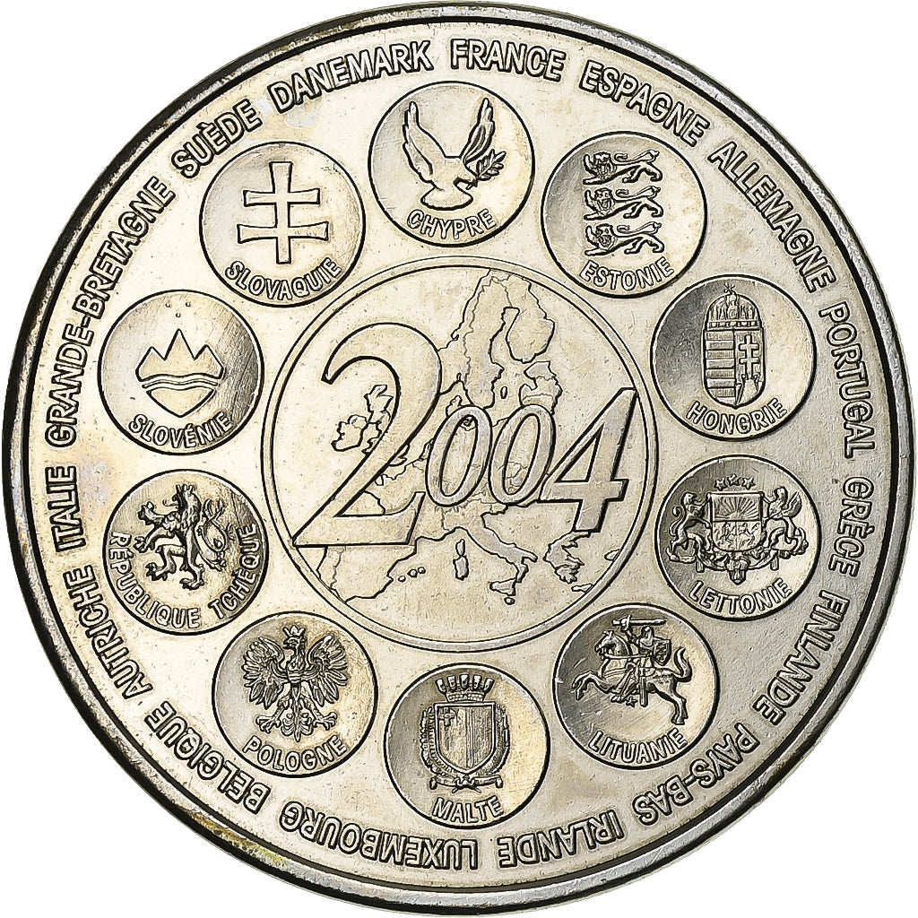 Francia, medaglia, L'Europe des XXV, Essai, 2004, Rame-nichel, MDP, SPL