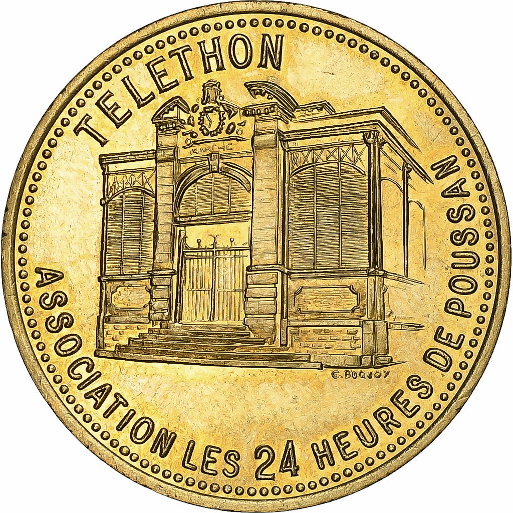 Francia, medaglia, Euros des Villes, 1.5 Ecu de Poussan, 1994