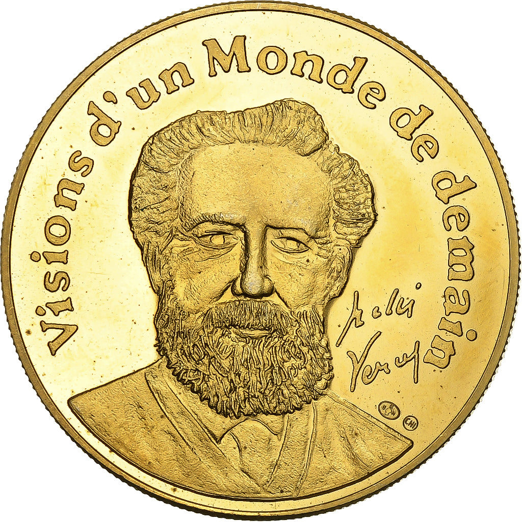 Francia, medaglia, Cinq Semaines en Ballon, Rame-nichel-alluminio, SPL