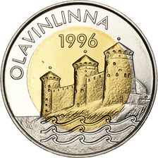 Finlandia, 5 Euro, 1996, Olavinlinna, Bimetallico, SPL