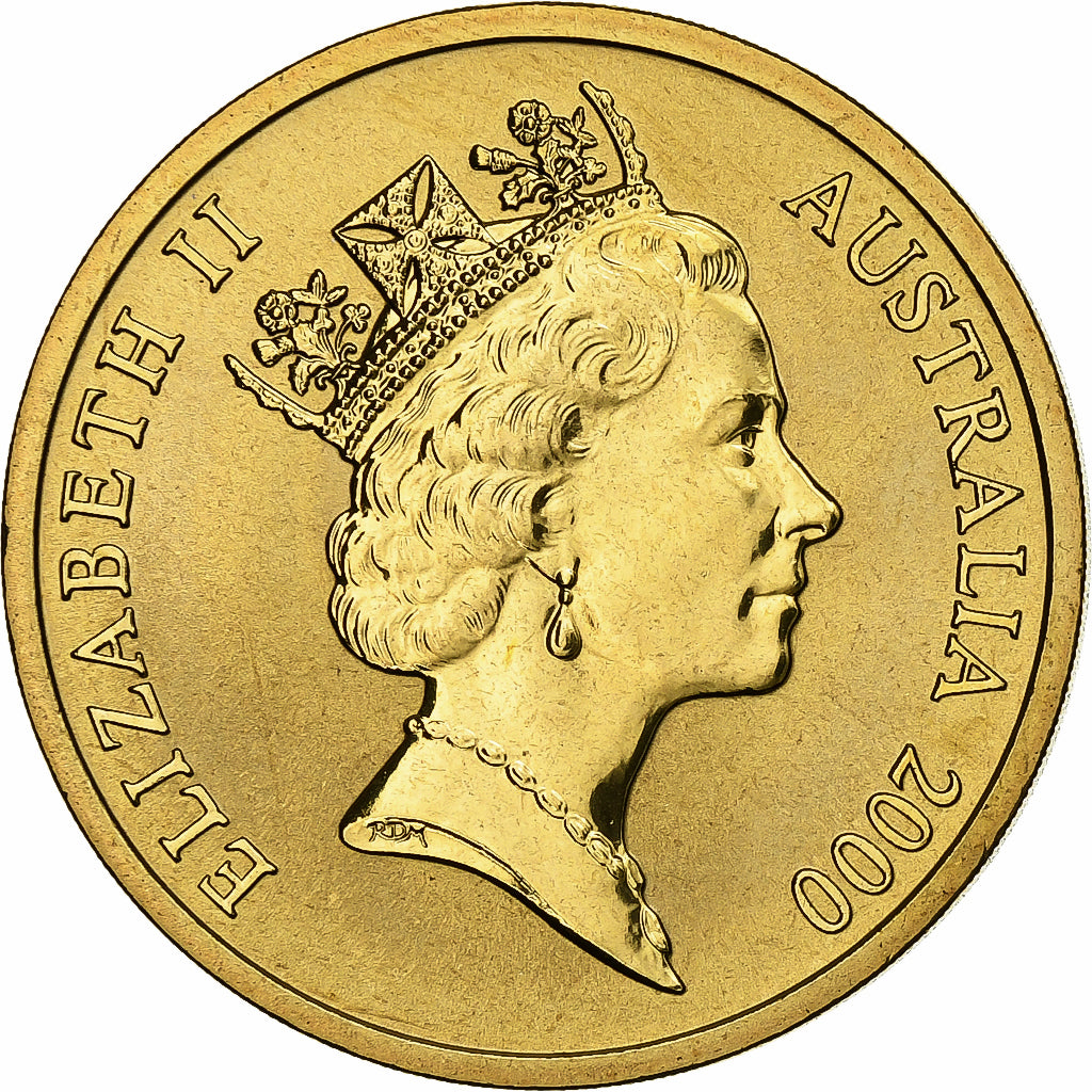 Australia, Elizabeth II, 5 Dollars, 2000, Aluminium-Brąz, MS(65-70)