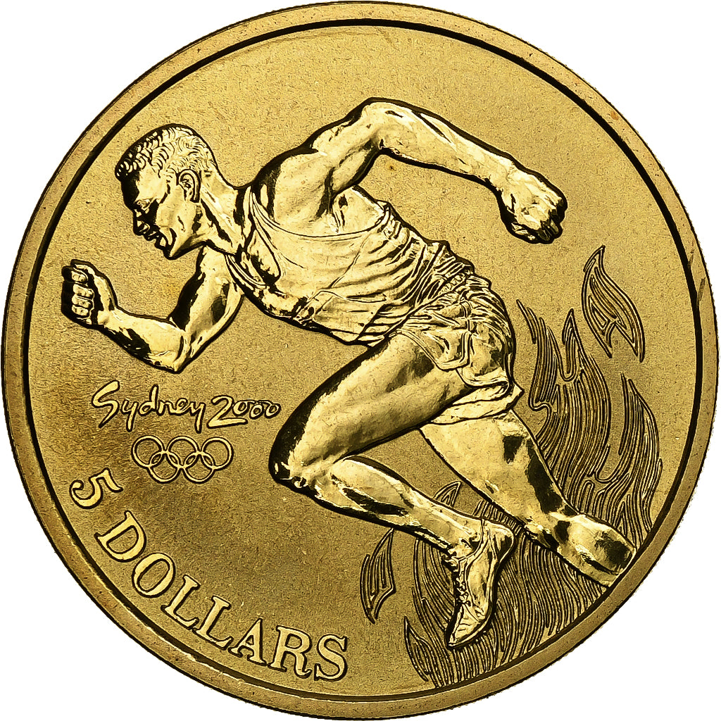 Australia, Elizabeth II, 5 Dollars, 2000, Aluminium-Brąz, MS(65-70)