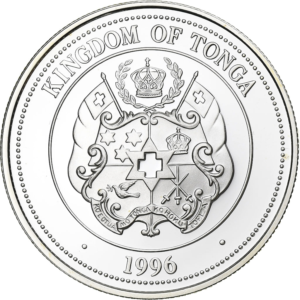Tonga, Queen Victoria, 50 Seniti, 1996, British Royal Mint, Proof, Silver