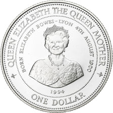 Barbados, Queen Mother, Dollar, 1994, Proof, Silver, MS(64)