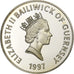 Guernsey, Elizabeth II, 5 Pounds, 1997, British Royal Mint, Plata, FDC, KM:108a