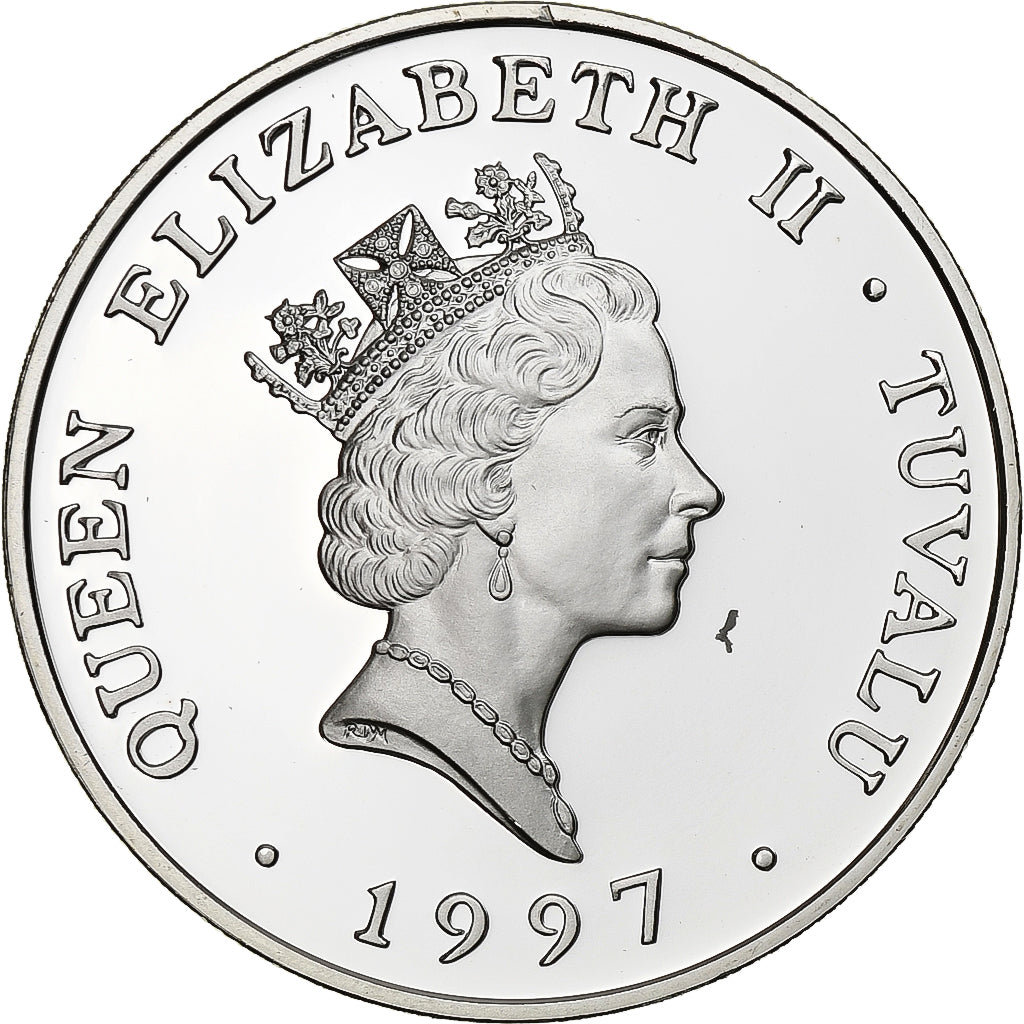 Tuvalu, Elizabeth II, 5 Dollars, 1997, British Royal Mint, Silver, MS(65-70)
