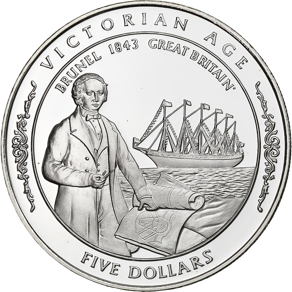 Tuvalu, Elizabeth II, 5 Dollars, 1997, British Royal Mint, Silver, MS(65-70)