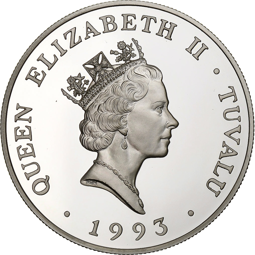 Tuvalu, Elizabeth II, 20 Dollars, 1993, British Royal Mint, Silver, MS(65-70)