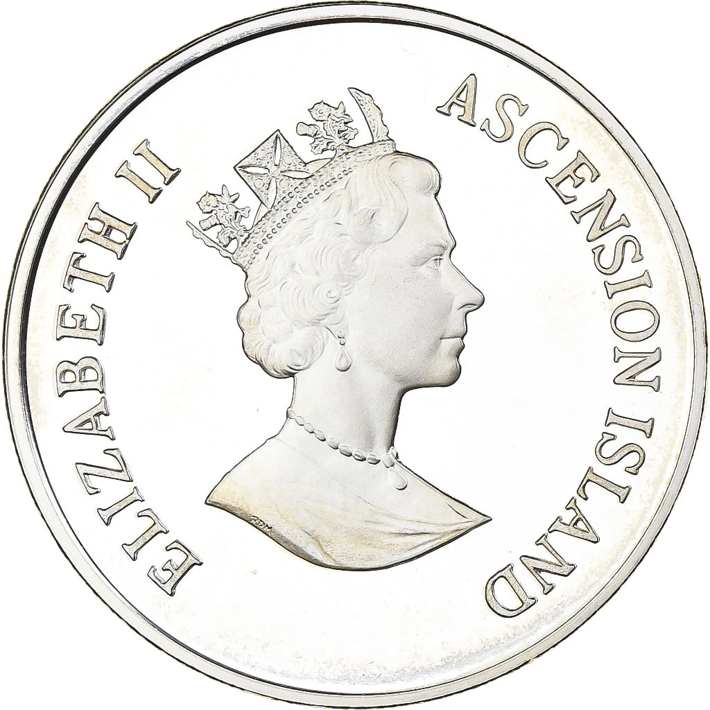 Ascension Island, 50 Pence, 1995, Proof, Silver, MS(65-70)