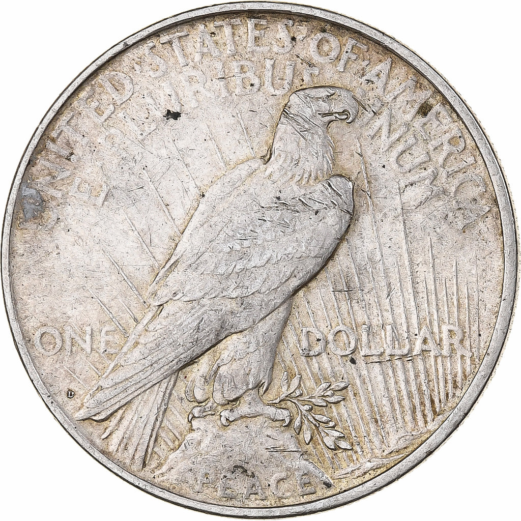 United States, Dollar, Peace, 1922, Denver, Silver, EF(40-45)