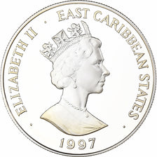 East Caribbean States, Elizabeth II, 10 Dollars, 1997, Silver, MS(65-70)