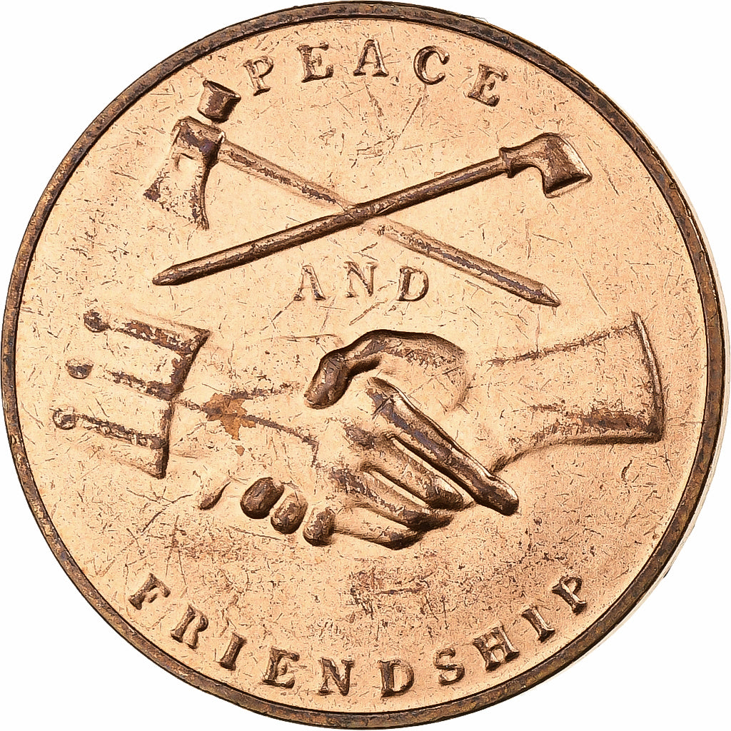 United States of America, Medal, Georges Washington, Peace and Friendly, Bronze